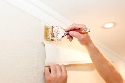 Pose de papier peint à Bordes-Uchentein — revêtements muraux et toiles de verre